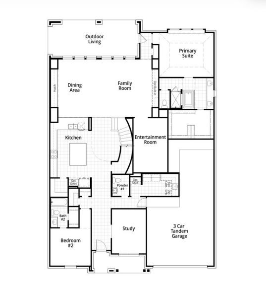 2D floor plan layout for the Royston Plan by Highland Homes in Mont Blanc, Schertz, TX (Image 3). 2D floor plan layout for the Royston Plan by Highland Homes in Mont Blanc, Schertz, TX (Image 3).