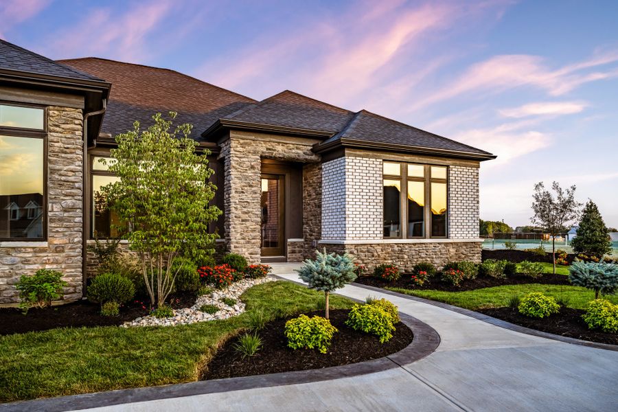 Representative exterior photo of a completed home built from the Winslow by Fischer Homes in Twin Lakes, Hoschton, GA (Image 18).