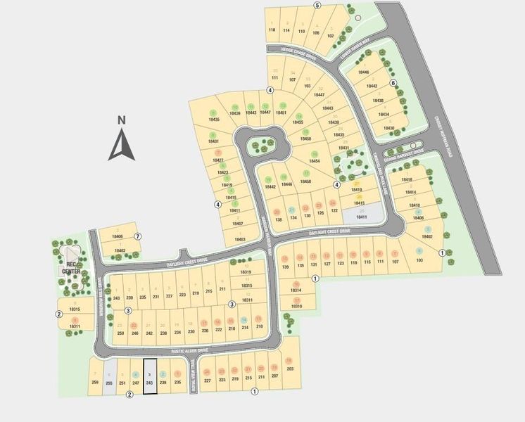 243 Rustic Alder Drive Sitemap