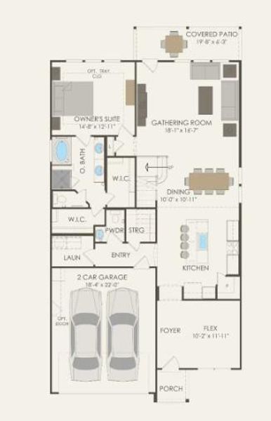 Pulte Homes, Hamilton/H floor plan