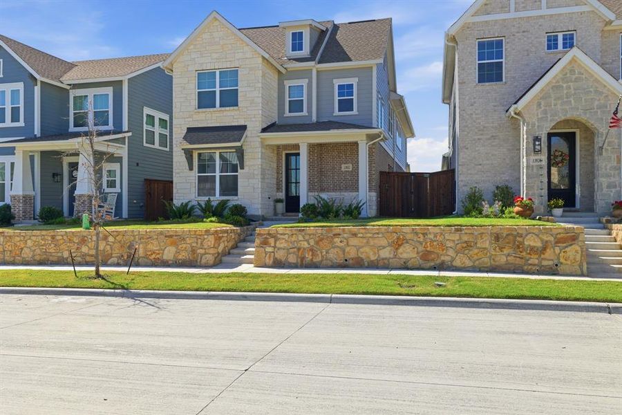 Front exterior of a new home in , Fort Worth, TX, highlighting curb appeal (Image 2). Front exterior of a new home in , Fort Worth, TX, highlighting curb appeal (Image 2).