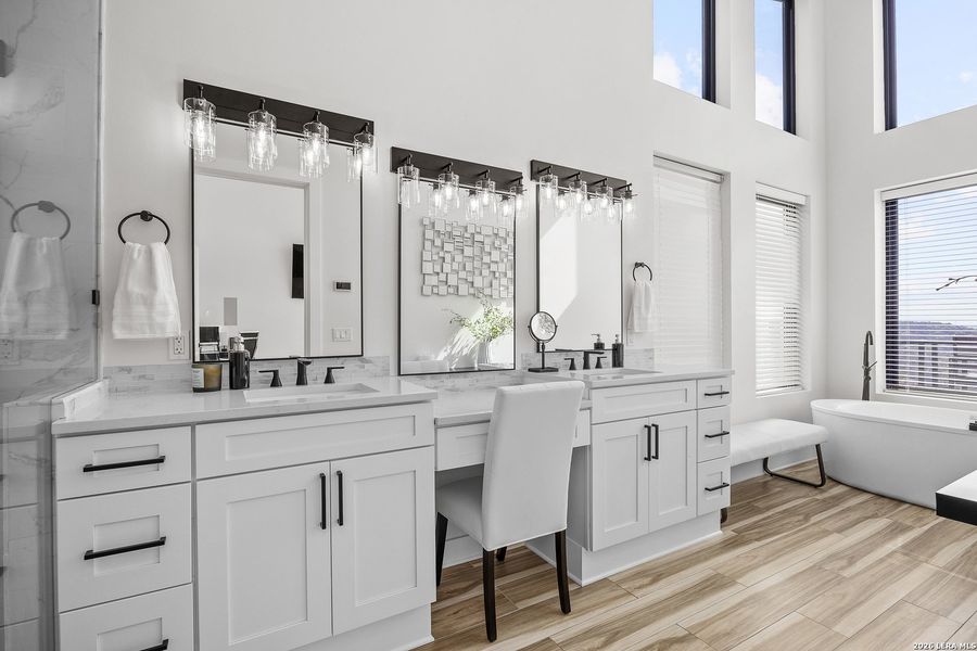 Furnished interior view inside a new home in , Kerrville (Image 15).