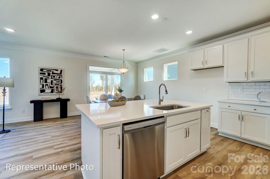 Furnished interior view inside a new home in Caldwell Forest, Charlotte (Image 13).