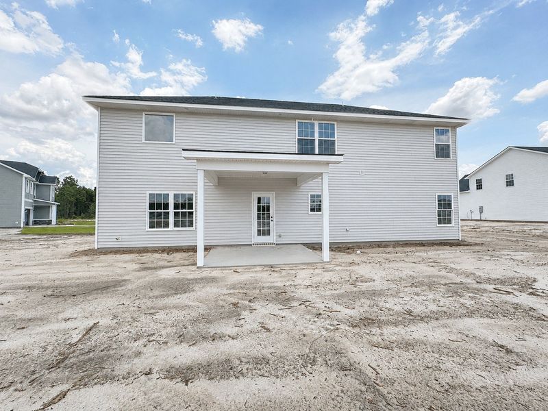 Exterior details and patio area of a home in Doctor's Creek, Ludowici (Image 2). Exterior details and patio area of a home in Doctor's Creek, Ludowici (Image 2).