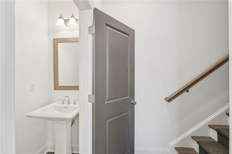 Half bath on main level