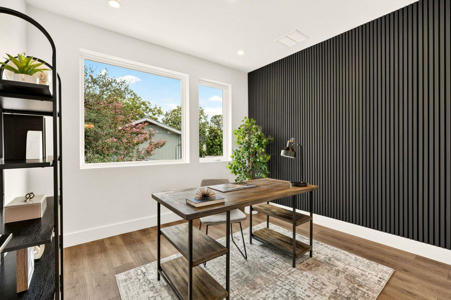 Furnished interior view inside a new home in , Austin (Image 10).