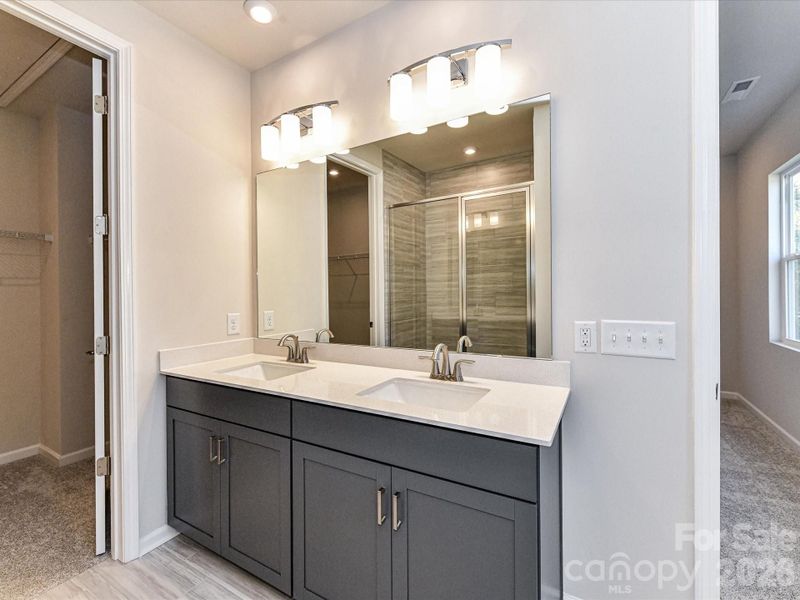 Dual vanity primary bathroom