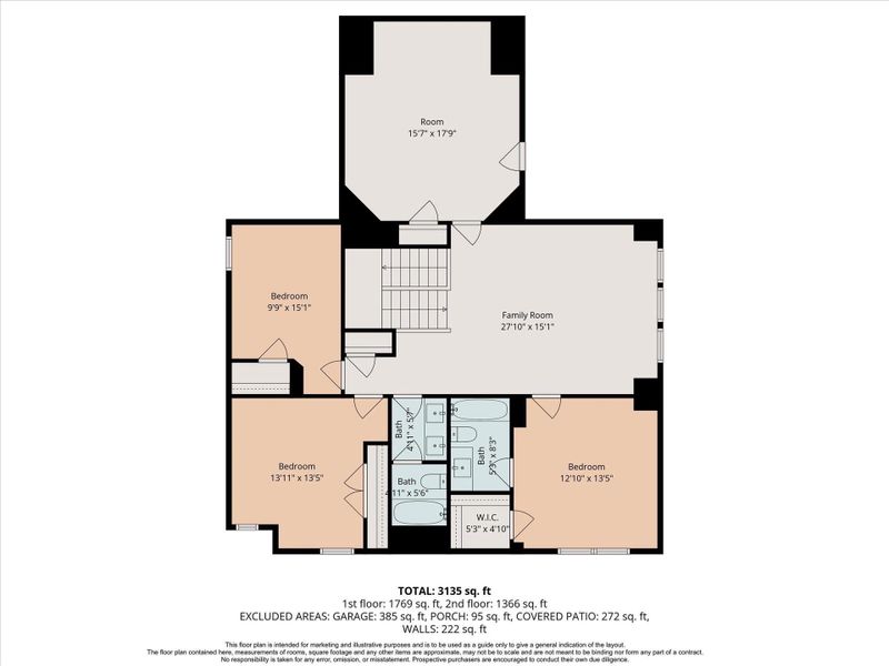 2D floor plan layout of this home in , Katy, TX (Image 7).