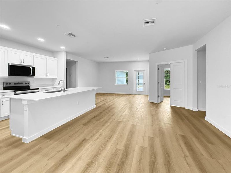 Open Floor Plan - Den/Office with Double Doors.