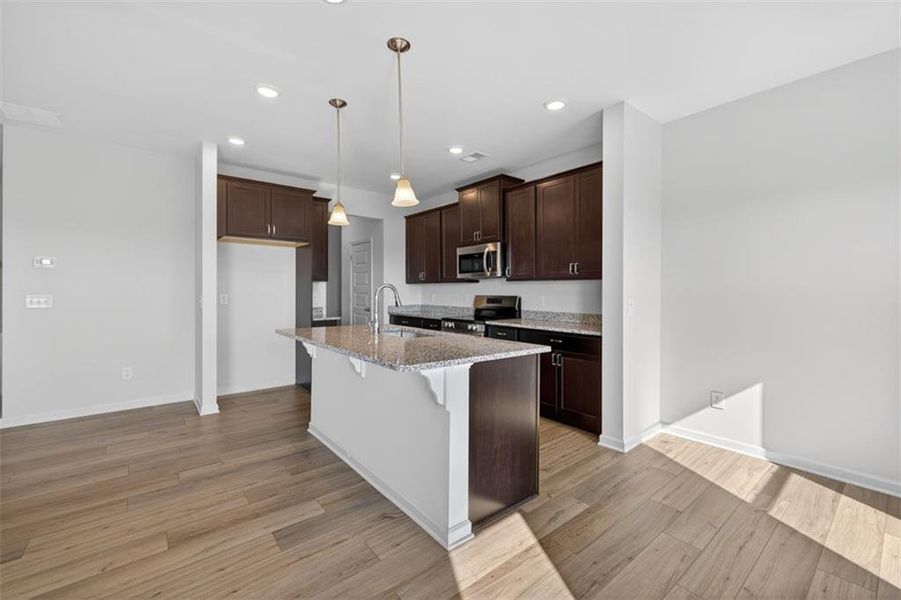 Furnished interior view inside a new home in Townes At The Stiles, Cartersville (Image 3).