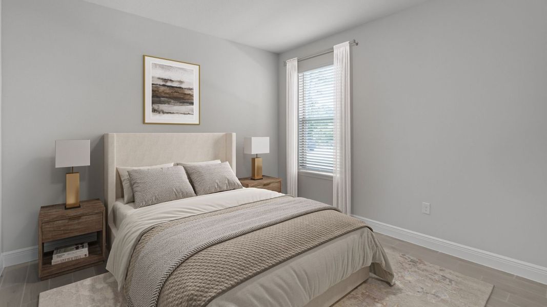 Representative furnished interior of a home built from the BELLMORE by D.R. Horton in Waterleigh, Winter Garden (Image 13).