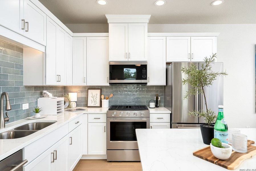 Furnished interior view inside a new home in Victoria Commons, San Antonio (Image 18).