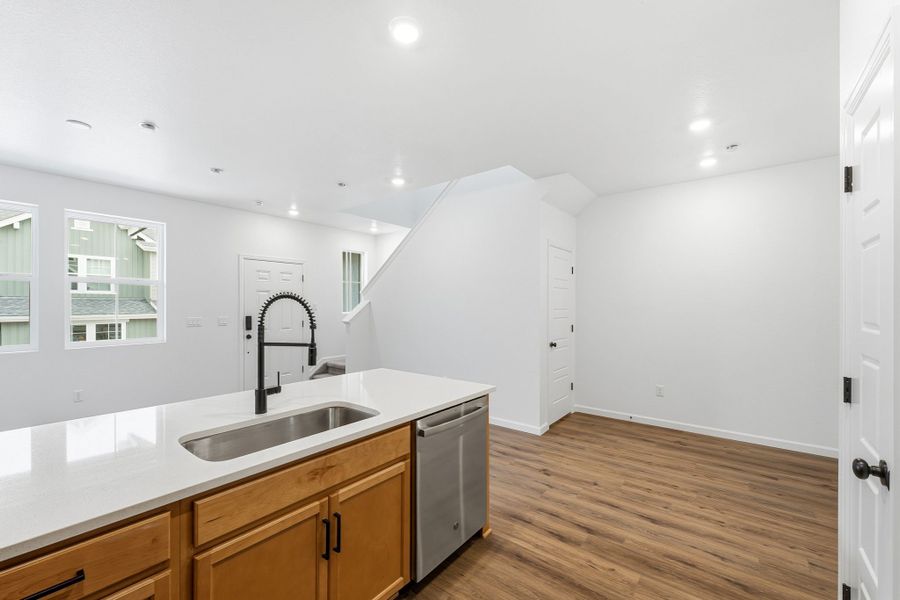 Furnished interior view inside a new home in Trailstone Townhomes - The Westerly Collection, Arvada (Image 5).