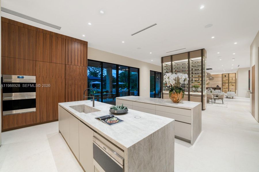 Furnished interior view inside a new home in , Miami (Image 61).