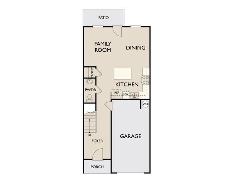 2D floor plan layout of this home in Park Vue, Atlanta, GA (Image 5).