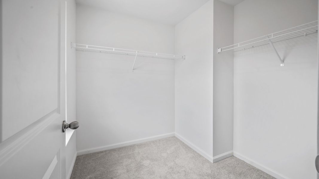 Extra storage space with a walk-in closet in Bedroom 3 of the Pritchard
