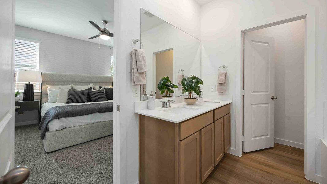 Furnished interior view inside a new home in Grand West, Houston (Image 10).