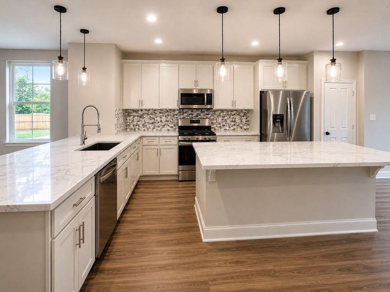 Furnished interior view inside a new home in , Wharton (Image 5).