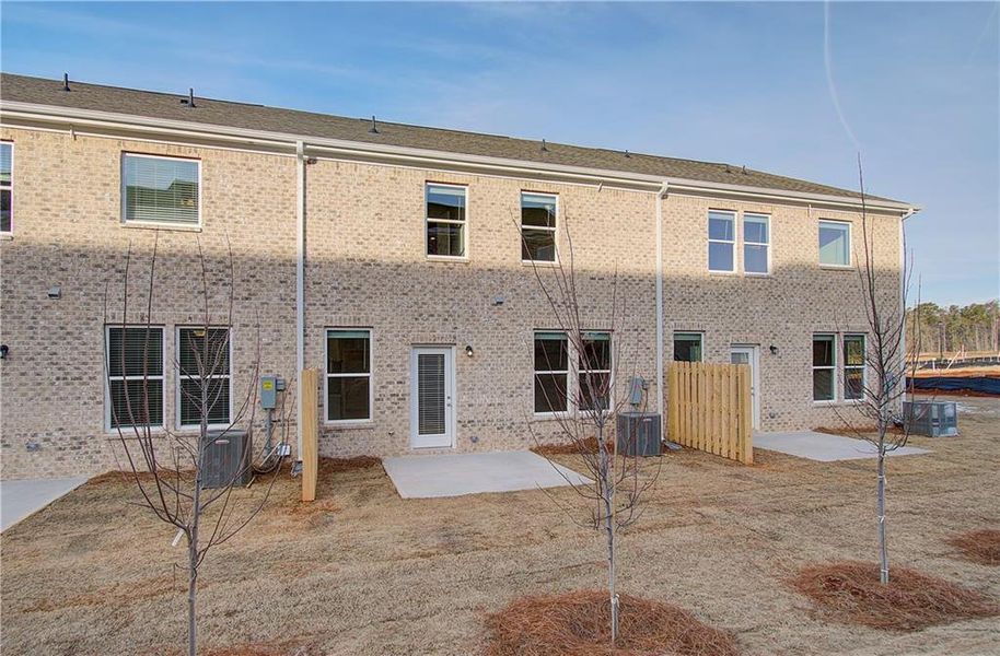 Exterior details and patio area of a home in Bowers Farm, McDonough (Image 3).