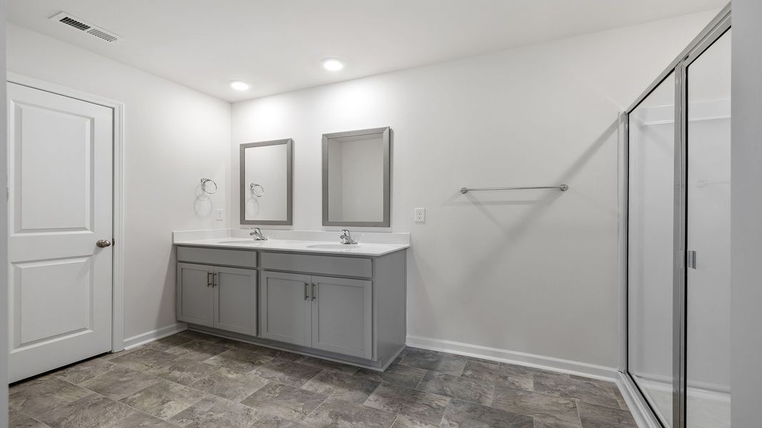 Furnished interior view inside a new home in Durbin Meadows, Fountain Inn (Image 12). Furnished interior view inside a new home in Durbin Meadows, Fountain Inn (Image 12).