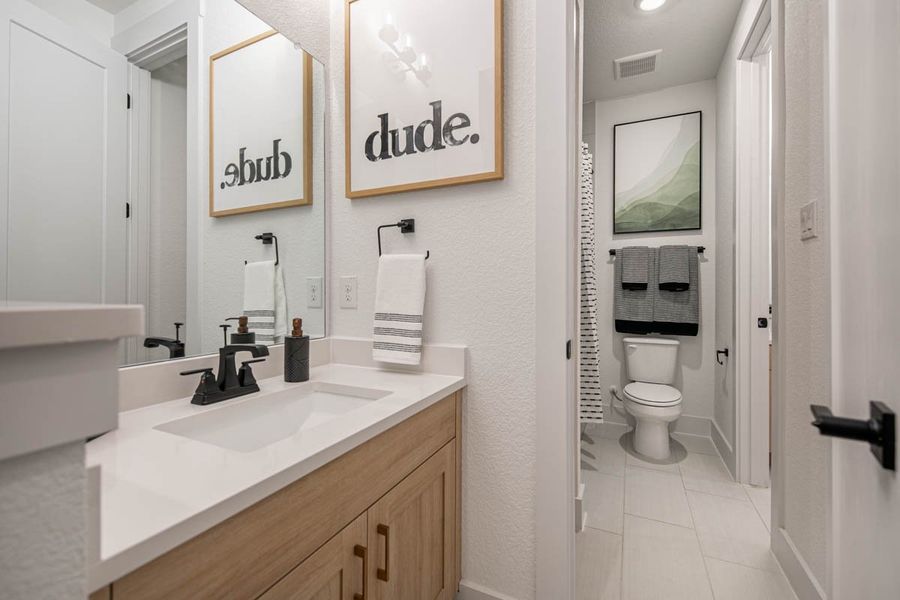 Furnished interior view inside a new home in Sweetwater, Austin (Image 44).