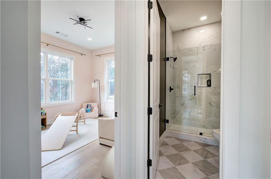 Furnished interior view inside a new home in , Cartersville (Image 7).