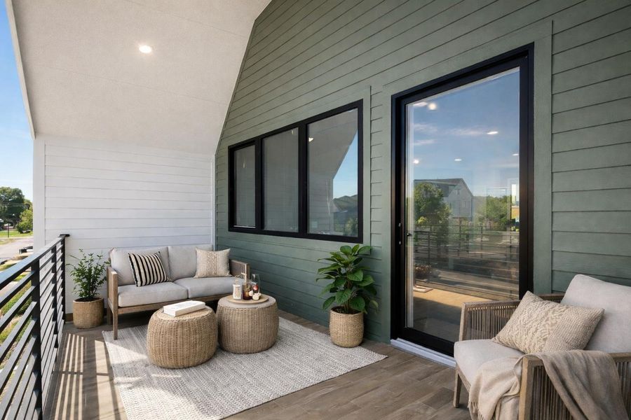 Exclusive balcony off the primary bedroom, offering a quiet and private space to unwind, enjoy fresh air, and start or end your day in peace.