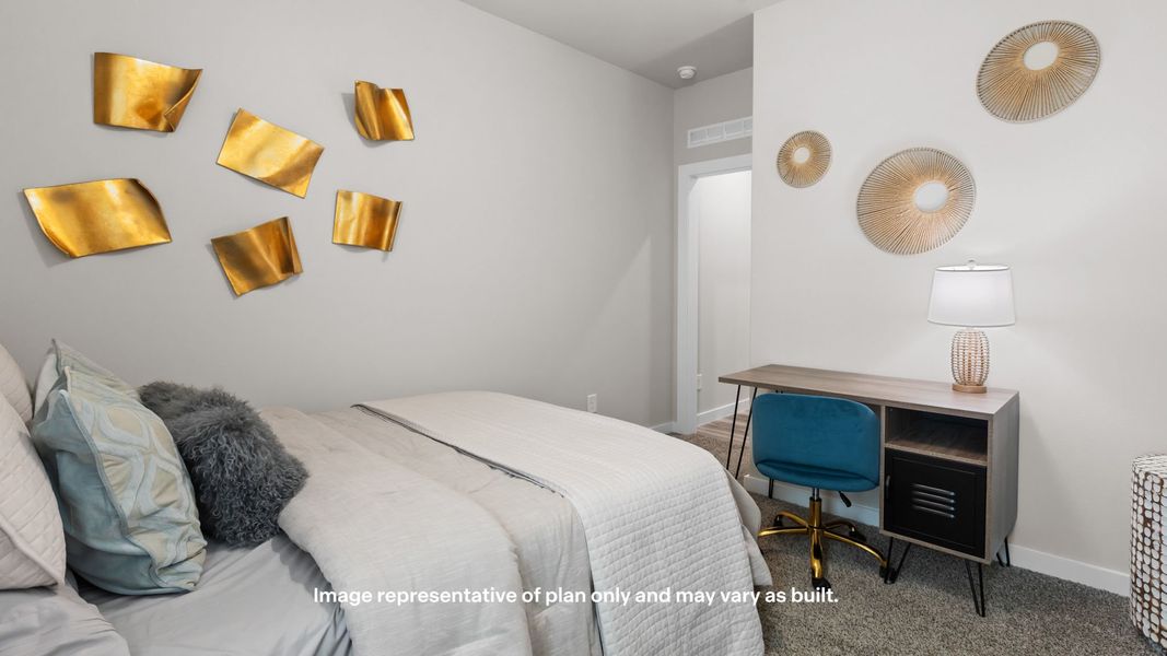 Representative furnished interior of a home built from the Cali by D.R. Horton in Mustang Ridge, Andrews (Image 14). Representative furnished interior of a home built from the Cali by D.R. Horton in Mustang Ridge, Andrews (Image 14).