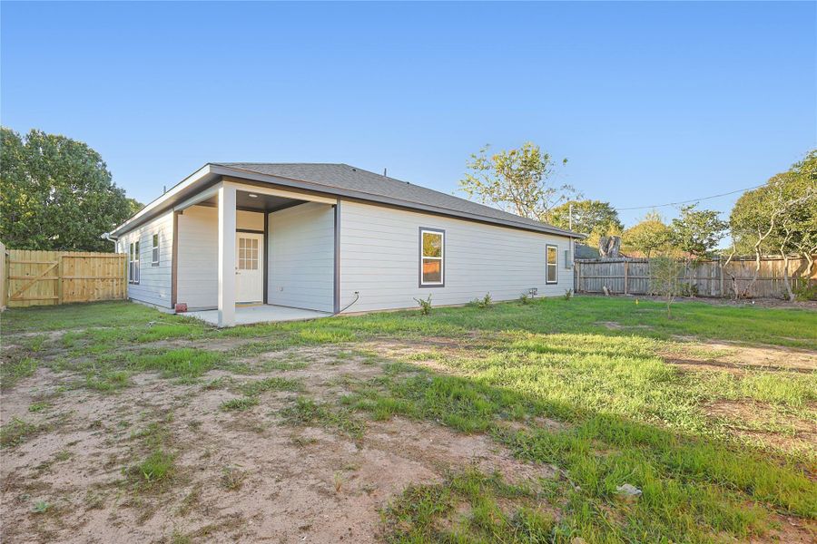 Back Patio and yard Back Patio and yard
