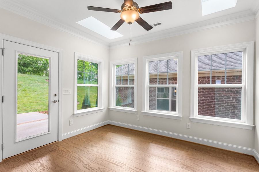Representative unfurnished interior of a home built from the Somerset by Keystone Homes NC in Weybridge, Burlington (Image 27).