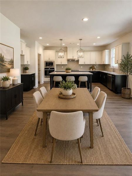 Furnished interior view inside a new home in Adams Estates, Winder (Image 9).