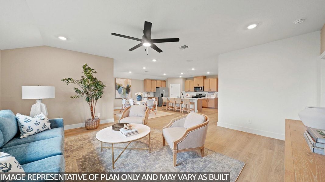 Furnished interior view inside a new home in Chapel Lakes 50's, Montgomery (Image 13).