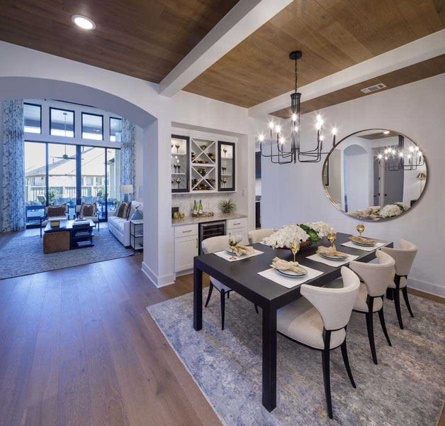 Representative furnished interior of a home built from the 222G by Highland Homes in Quail Hollow, Rockwall (Image 45).