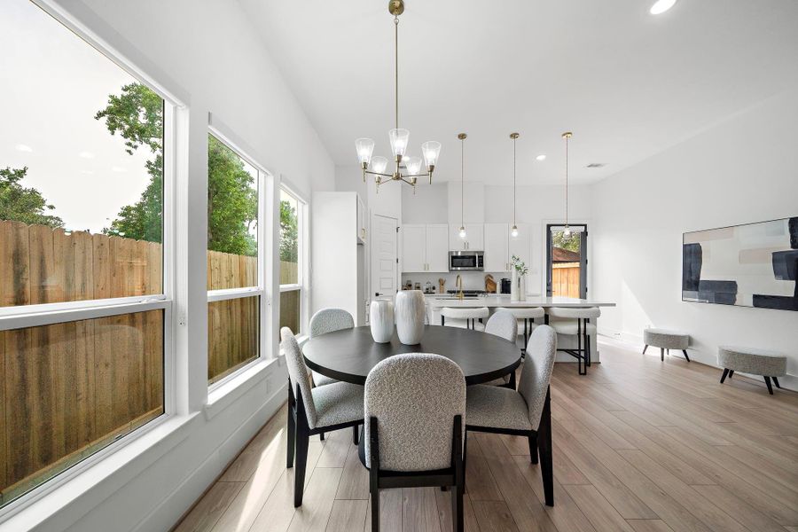 Furnished interior view inside a new home in , Houston (Image 33).