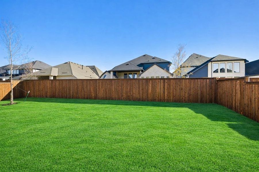 Exterior details and patio area of a home in Cambridge Crossing, Celina (Image 17). Exterior details and patio area of a home in Cambridge Crossing, Celina (Image 17).