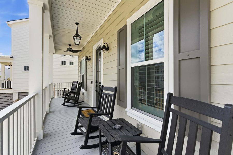 Exterior details and patio area of a home in Overlook at Copahee Sound, Awendaw (Image 2). Exterior details and patio area of a home in Overlook at Copahee Sound, Awendaw (Image 2).