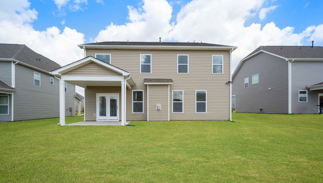 Exterior details and patio area of a home in Campbell Ridge, Piedmont (Image 2). Exterior details and patio area of a home in Campbell Ridge, Piedmont (Image 2).