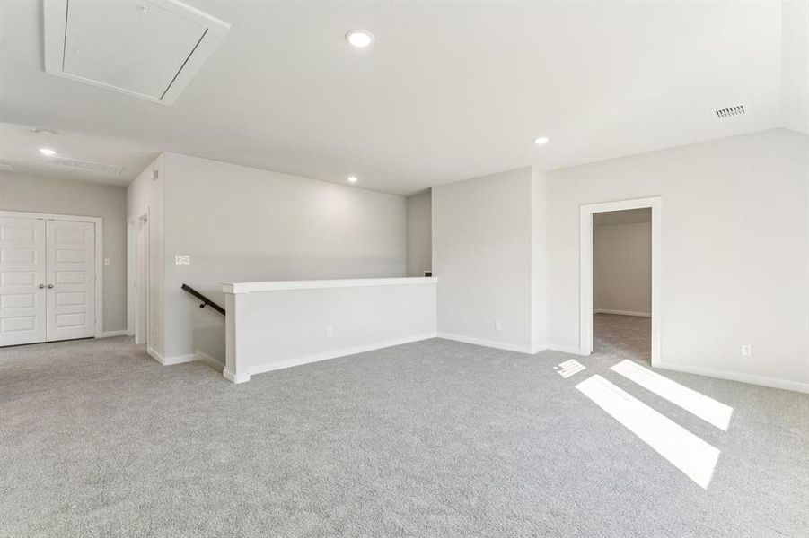 Game Room in the Wimbledon home plan by Trophy Signature Homes – REPRESENTATIVE PHOTO