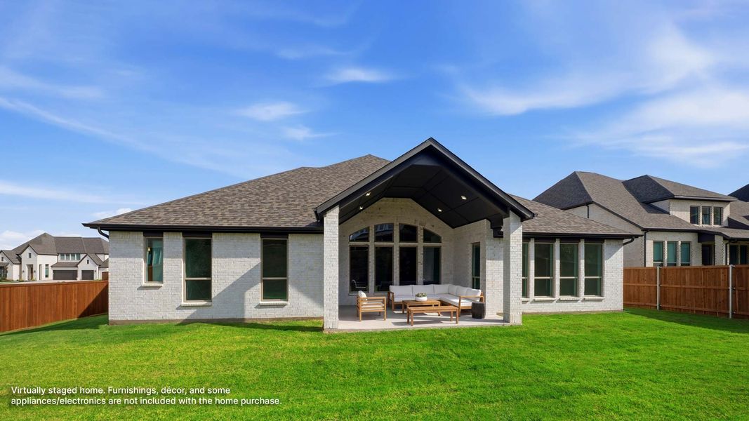 Exterior details and patio area of a home in Sweetgrass, Haslet (Image 3).
