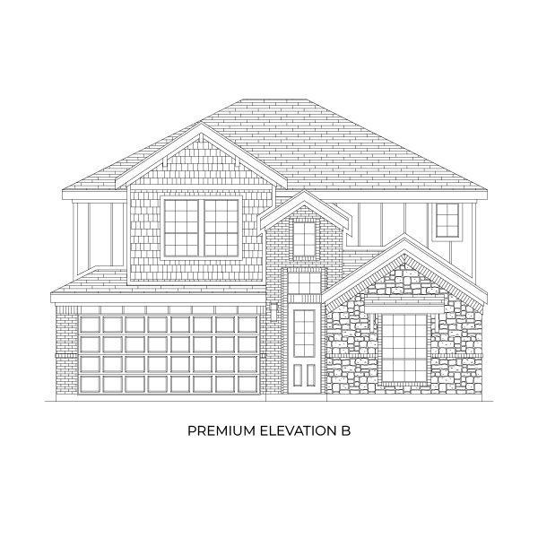Representative rendering of the exterior for the Roosevelt Select F by First Texas Homes (Image 3). Representative rendering of the exterior for the Roosevelt Select F by First Texas Homes (Image 3).