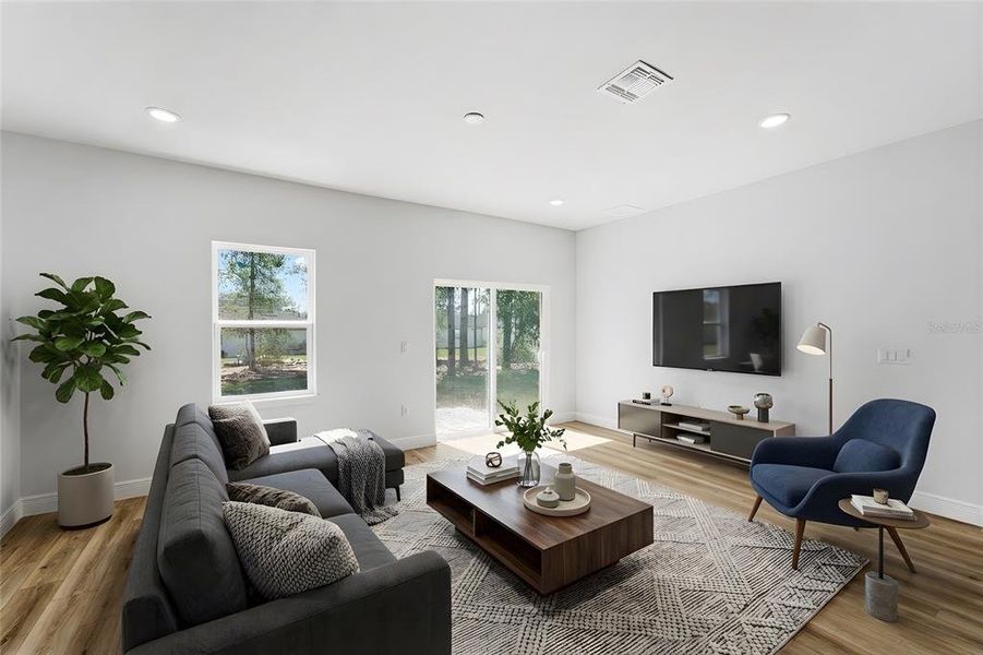 Furnished interior view inside a new home in , Ocala (Image 6). Furnished interior view inside a new home in , Ocala (Image 6).