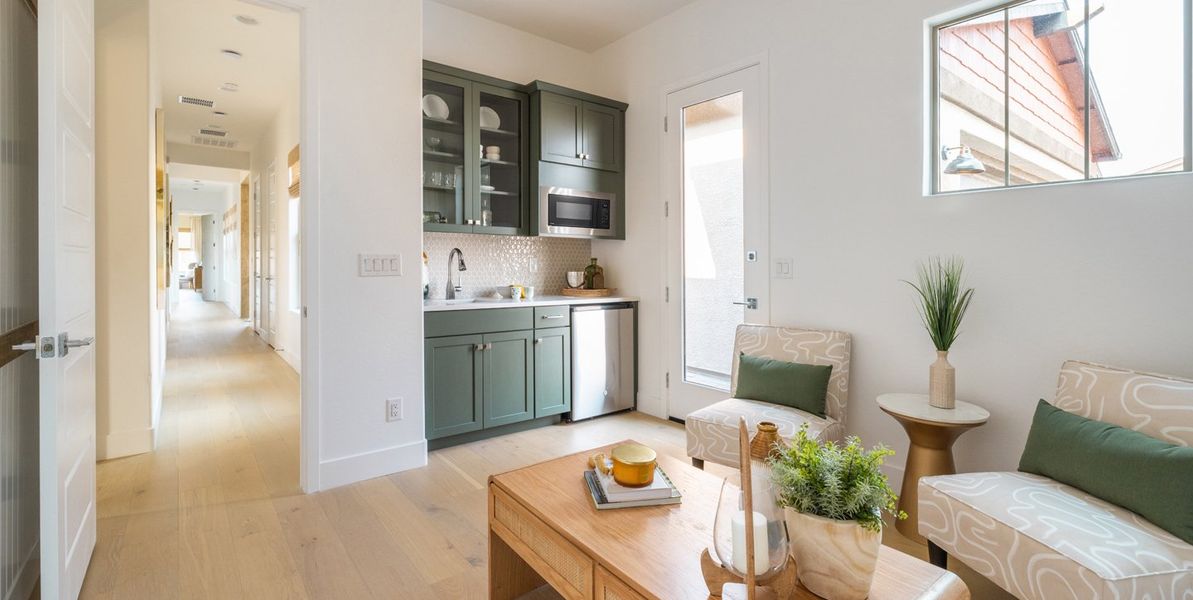 Furnished interior view inside a new home in Overlook at The Dells, Prescott (Image 27).