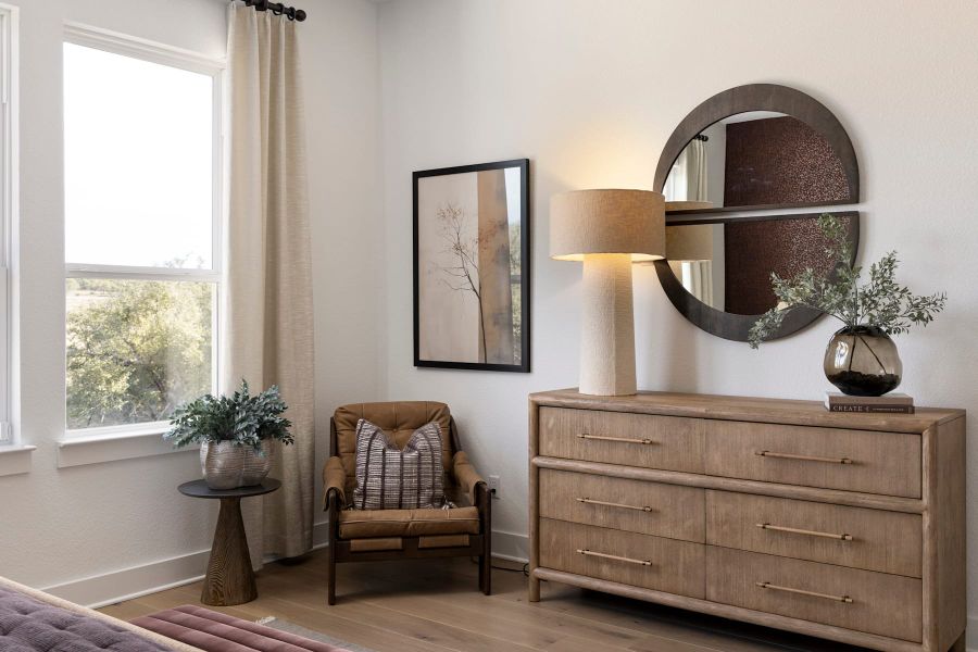 Furnished interior view inside a new home in Lariat, Liberty Hill (Image 28).