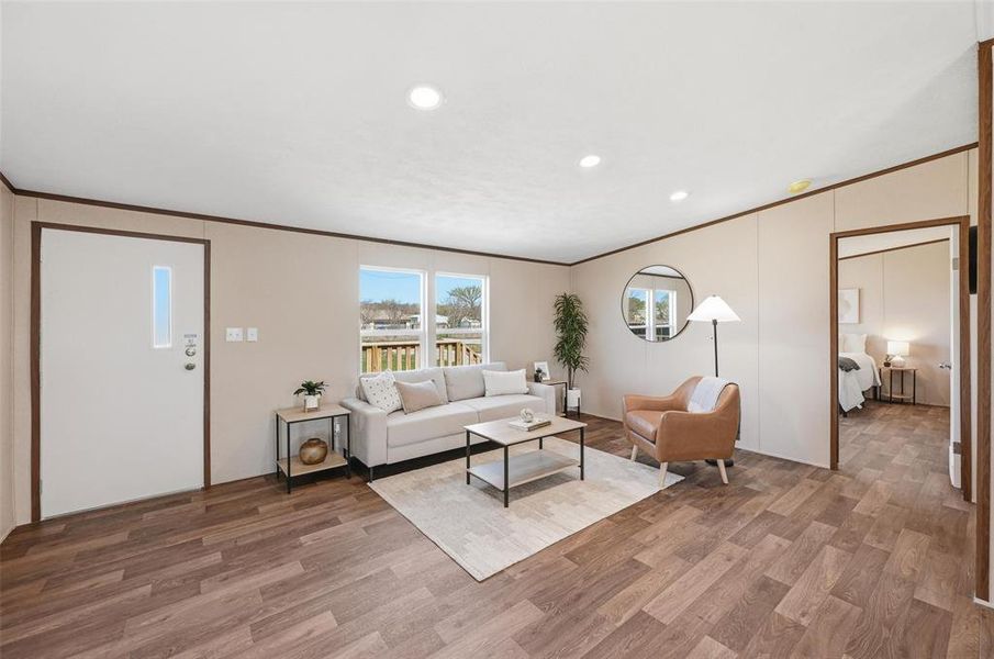 Furnished interior view inside a new home in , Burleson (Image 5).