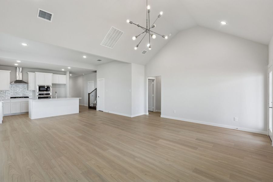 Open Floor Plan in the Stanley II home plan by Trophy Signature Homes – REPRESENTATIVE PHOTO Open Floor Plan in the Stanley II home plan by Trophy Signature Homes – REPRESENTATIVE PHOTO