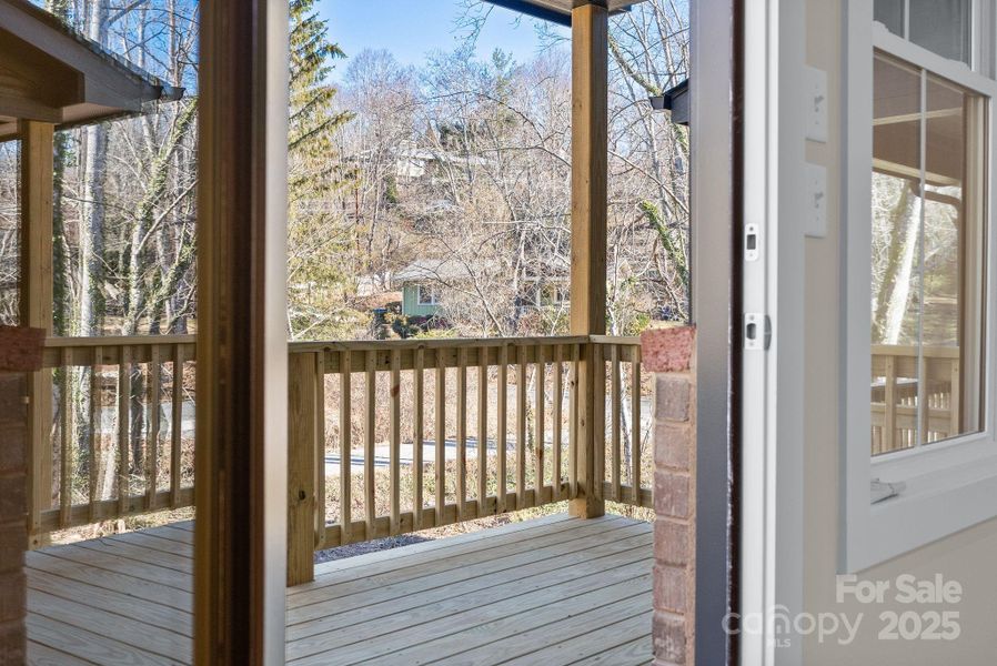 Exterior details and patio area of a home in , Asheville (Image 18). Exterior details and patio area of a home in , Asheville (Image 18).