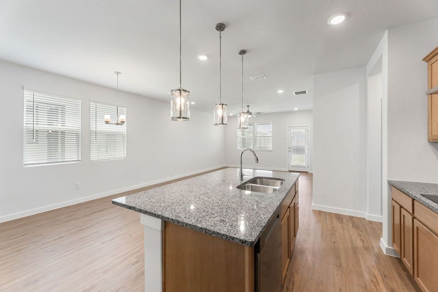 Furnished interior view inside a new home in Highland Ridge, New Braunfels (Image 10).