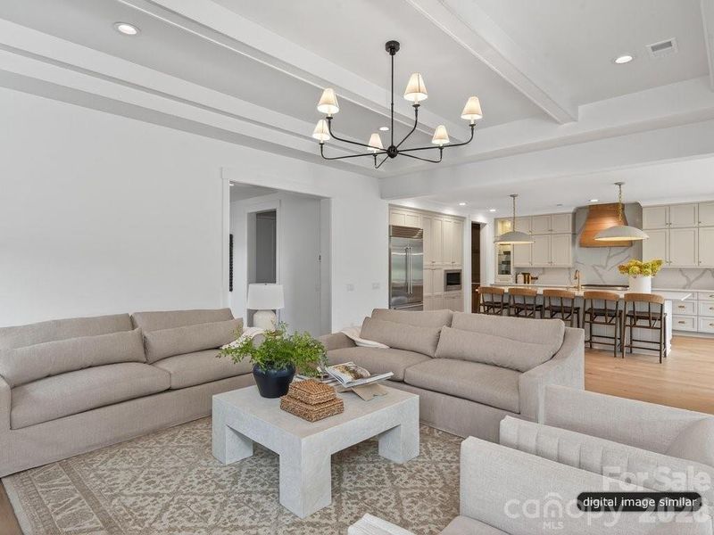 Furnished interior view inside a new home in , Charlotte (Image 11).