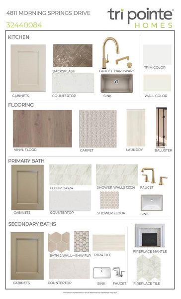 Sample of building materials used in homes in Woodson’s Reserve, Spring (Image 35).