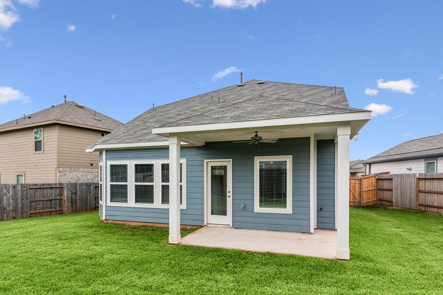Exterior details and patio area of a home in Moran Ranch, Willis (Image 18). Exterior details and patio area of a home in Moran Ranch, Willis (Image 18).